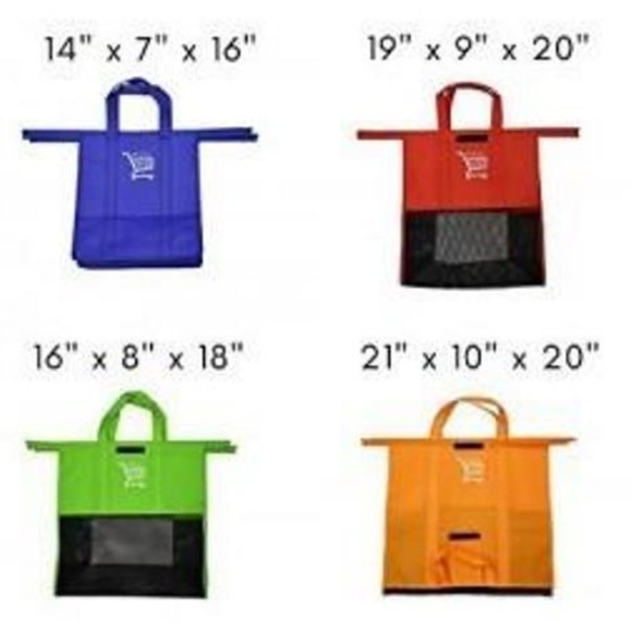WhozzEco Shopping Cart Bags, Set of 4 - Picture 3 of 4